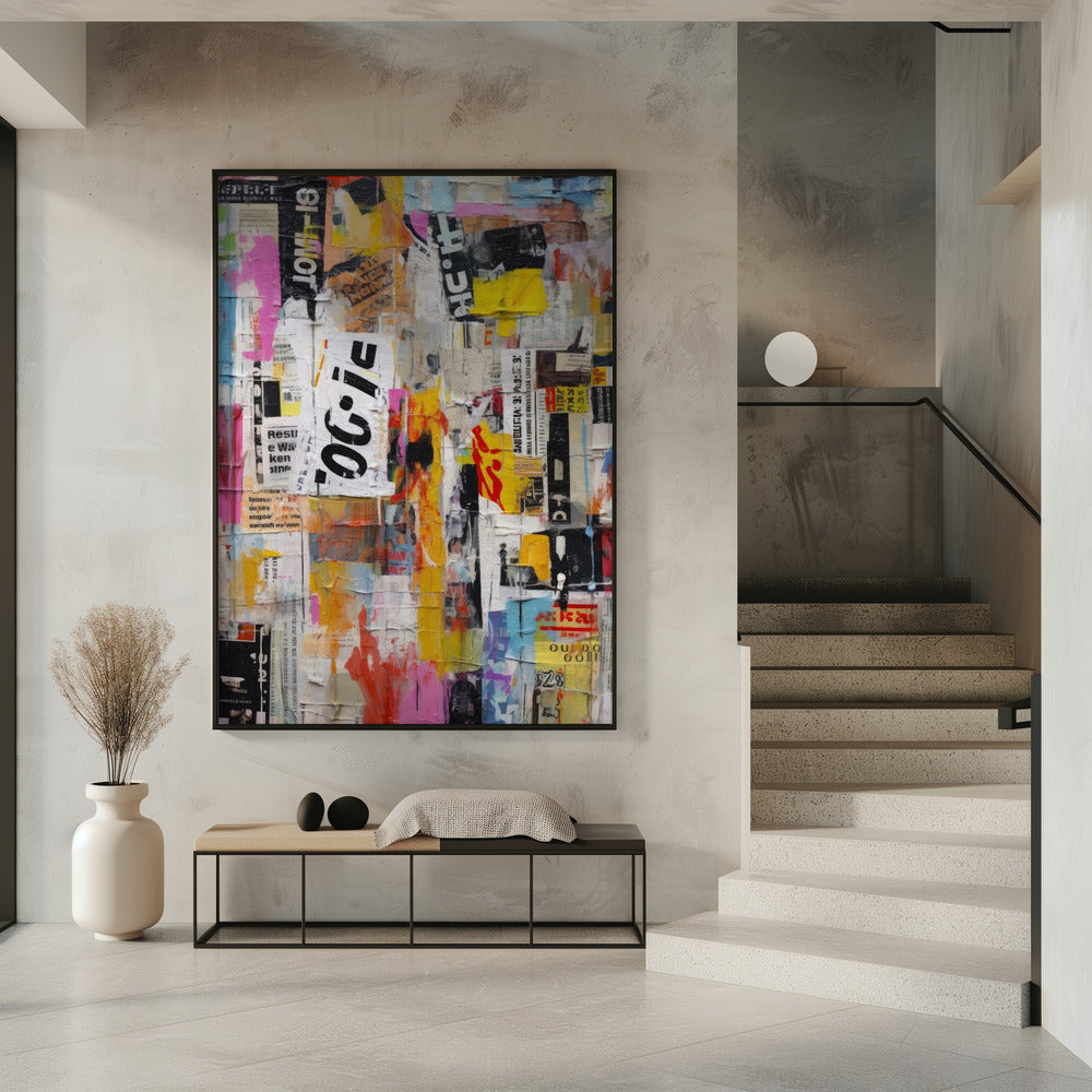 Urban Collage Burst | Poster