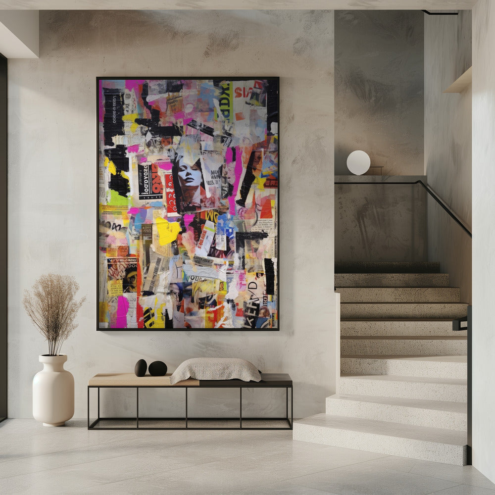 Lebendige Collage-Echos | Poster