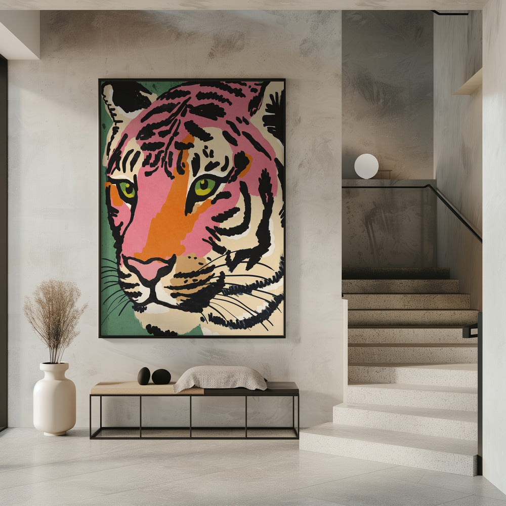 Lebendiger Tigerblick | Poster