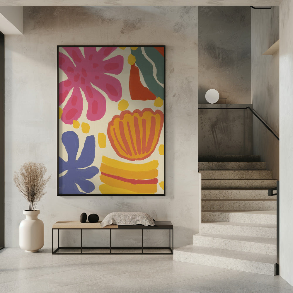 Vibrant Flora Dance | Poster