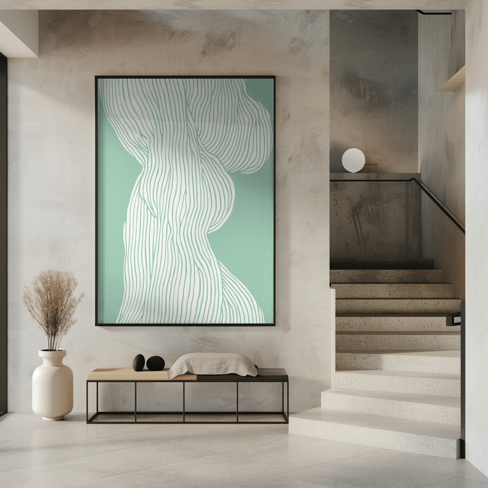 Fließende Linien Eleganz | Poster