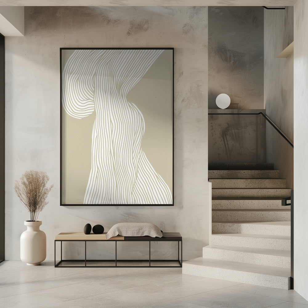 Fließende Linien Leinwand | Poster