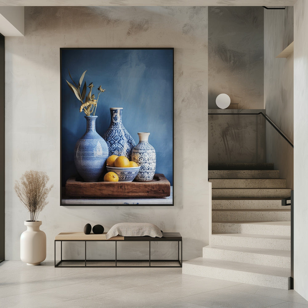Blue Harmony Still Life | Poster