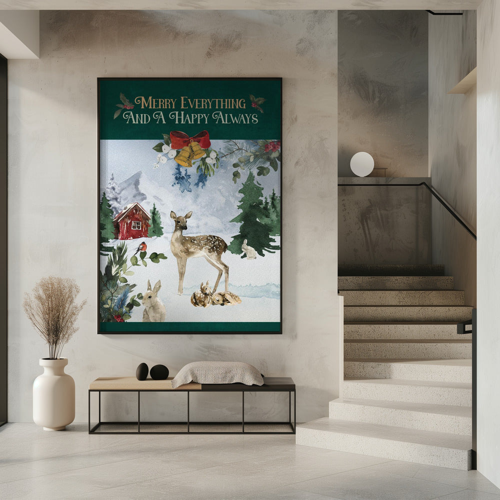 Fröhliche Waldszene | Poster