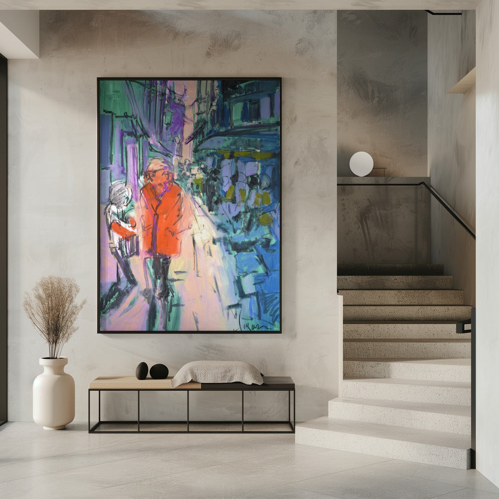 Lebhafter Straßenspaziergang | Poster