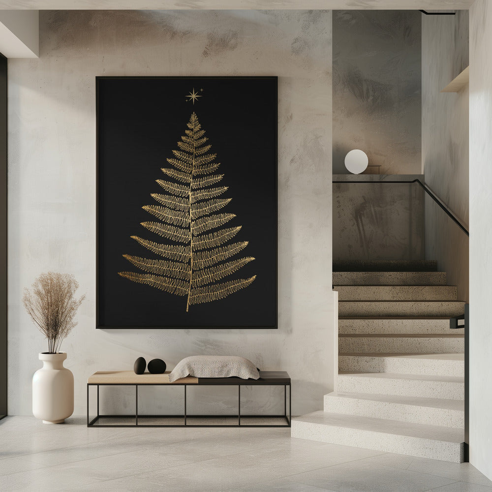 Hell leuchtend in der Weihnachtsnacht | Poster