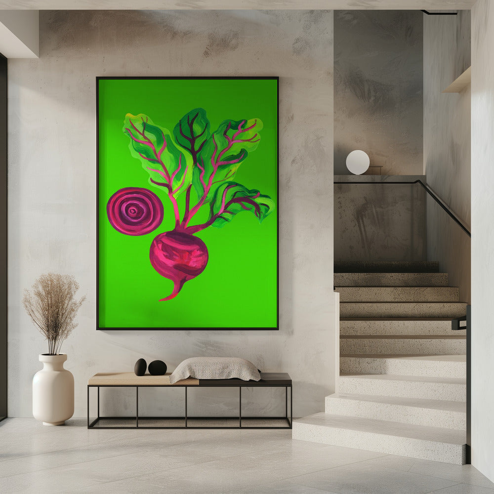 Rote-Bete-Wirbel Grün | Poster