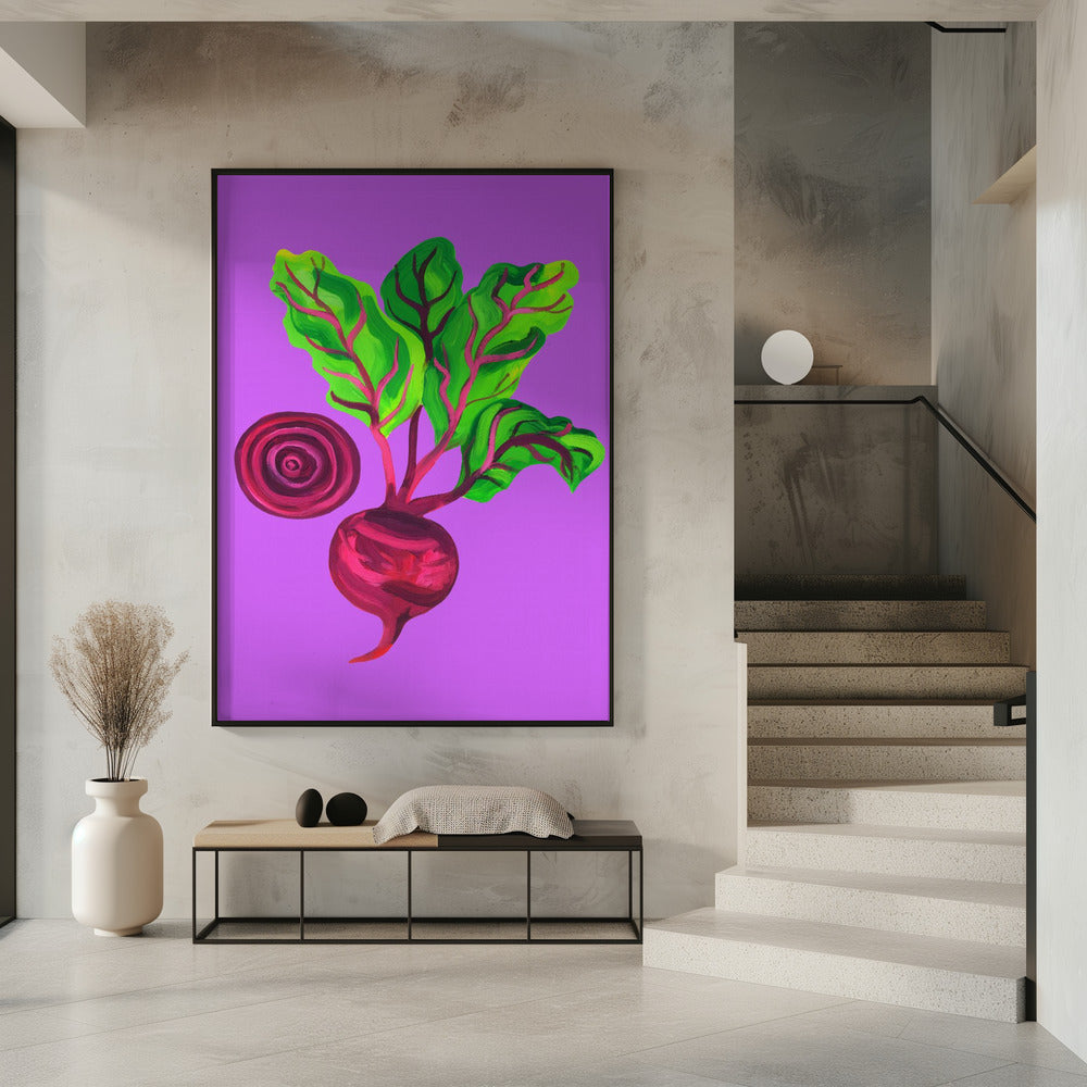 Rote-Bete-Wirbel Lila | Poster