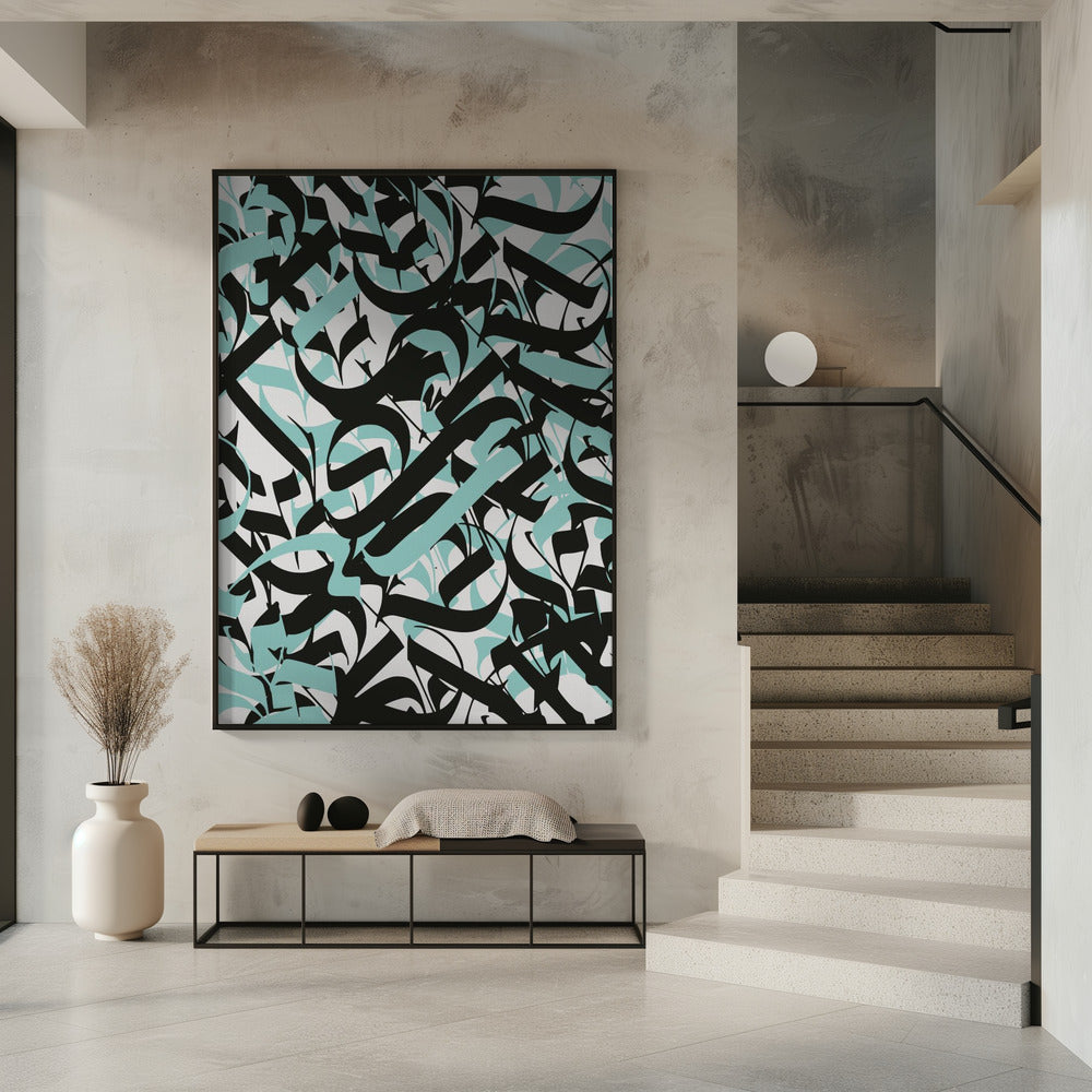 Flowing Script Chaos | Poster