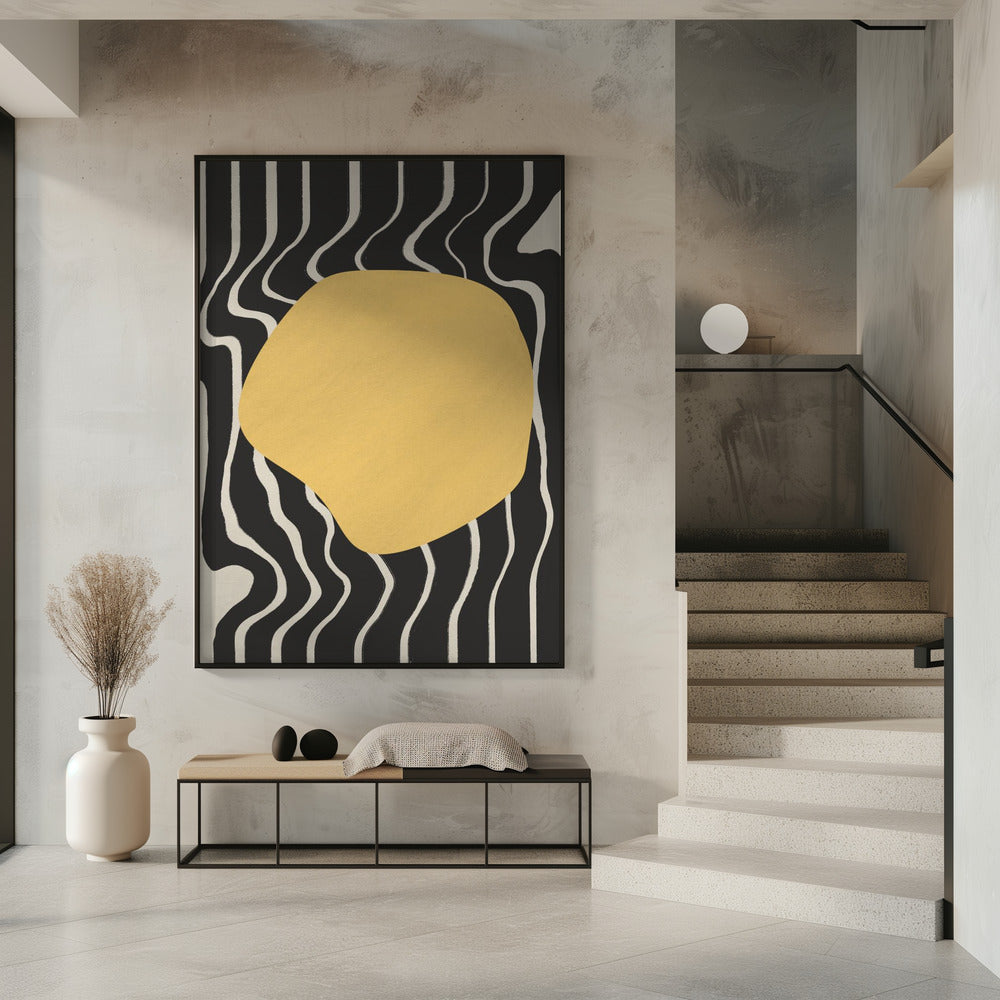 Goldene Wellenharmonie | Poster