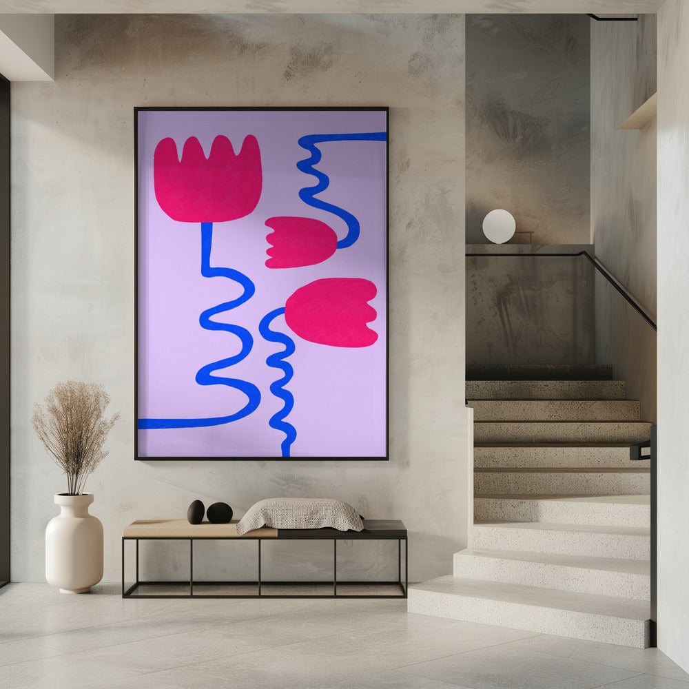 Purpurrote Blüten | Poster