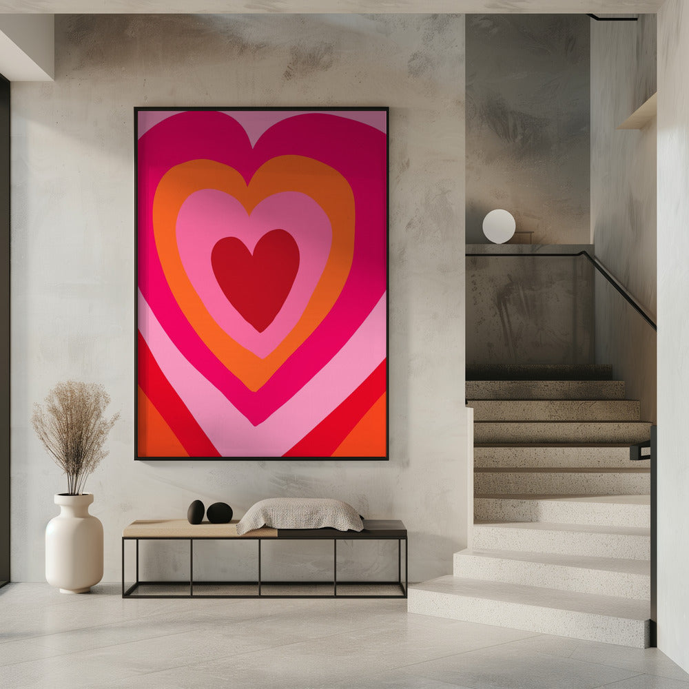 Herzschichten Harmonie | Poster
