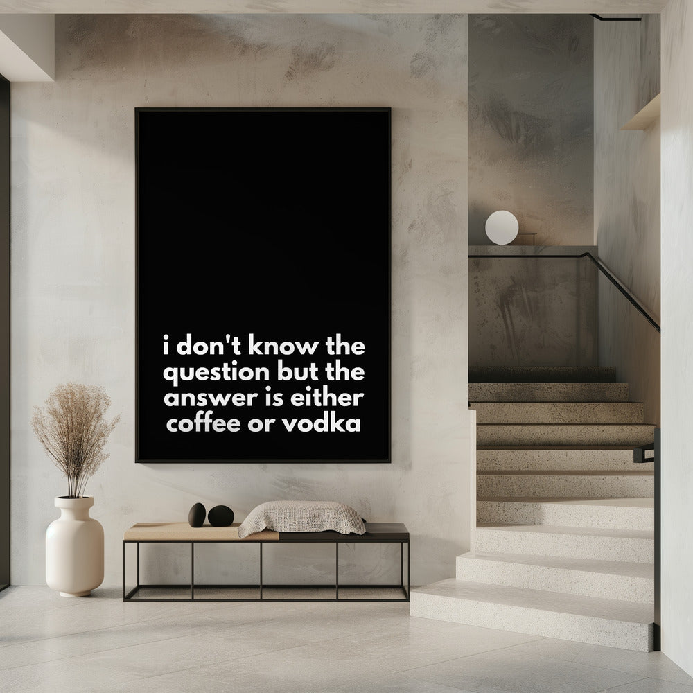 Kaffee- oder Wodka-Dilemma | Poster