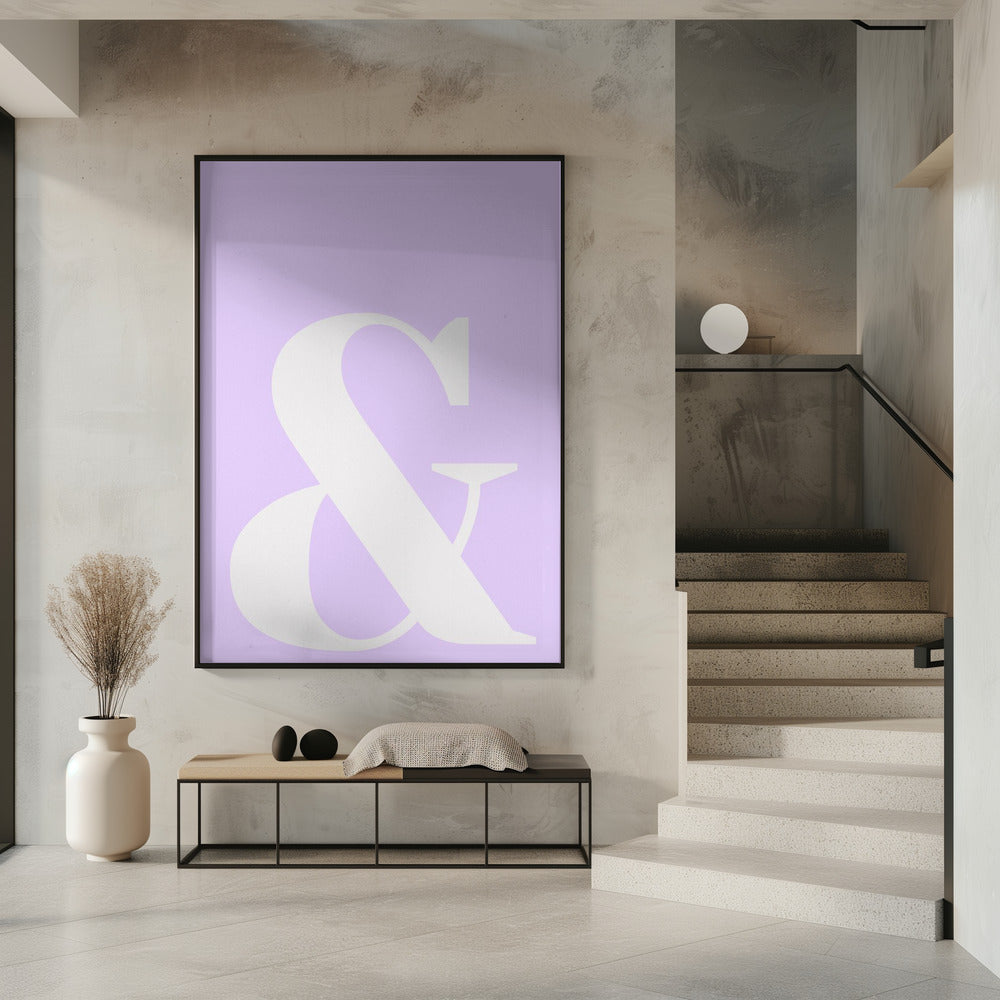 Lavendel-Ampersand | Poster