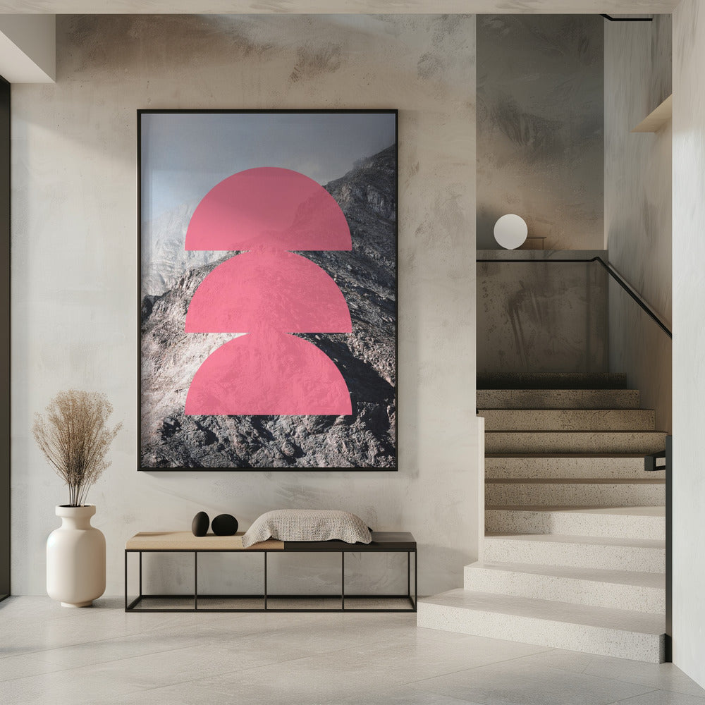 Rosa Horizontschichten | Poster