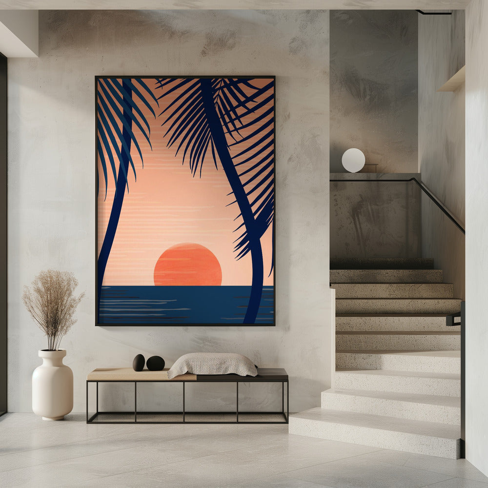 Sonnenuntergang am Strand | Poster