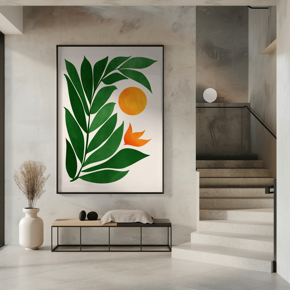 Sonnenuntergang im tropischen Wald | Poster
