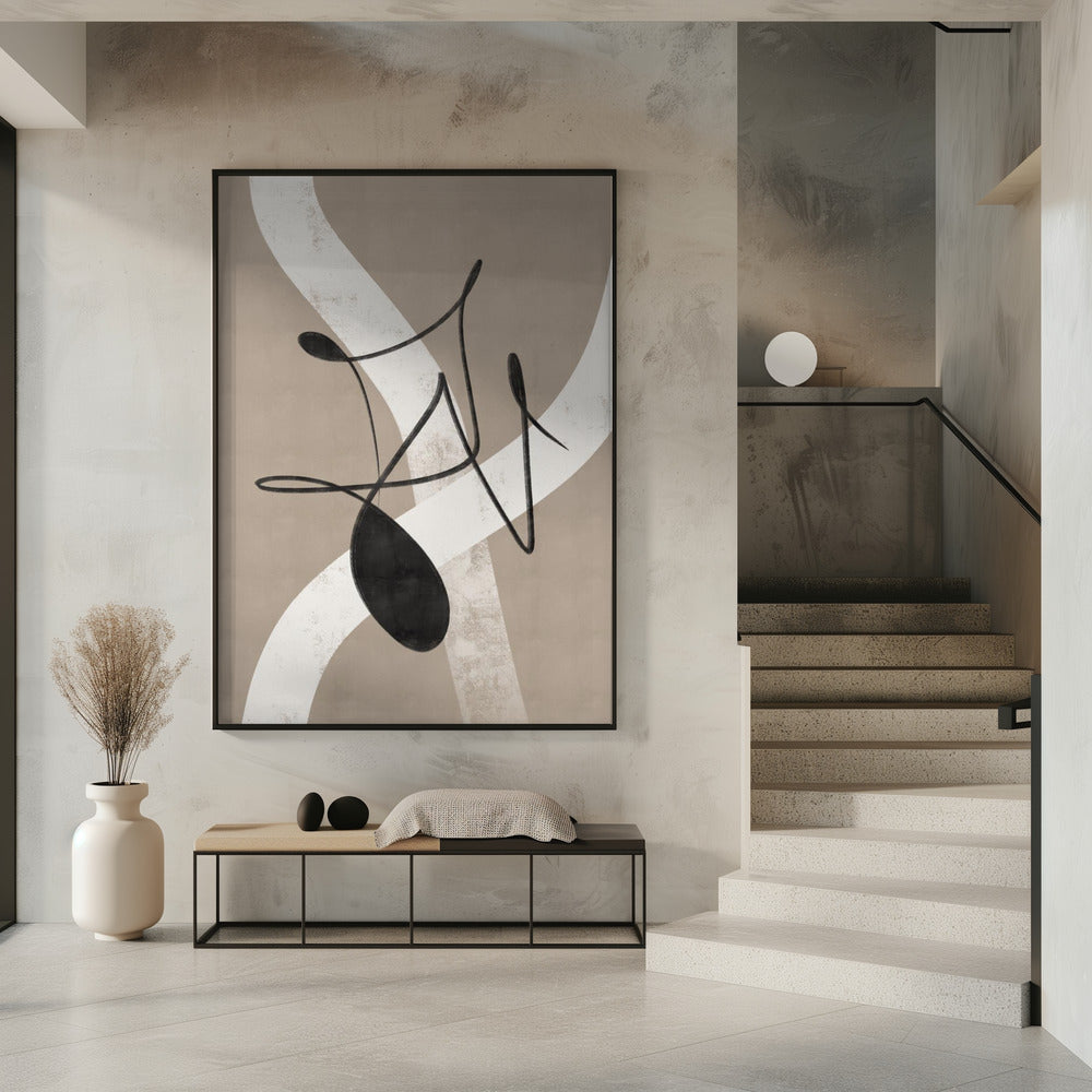 Beige abstrakt Nr. 2 | Poster