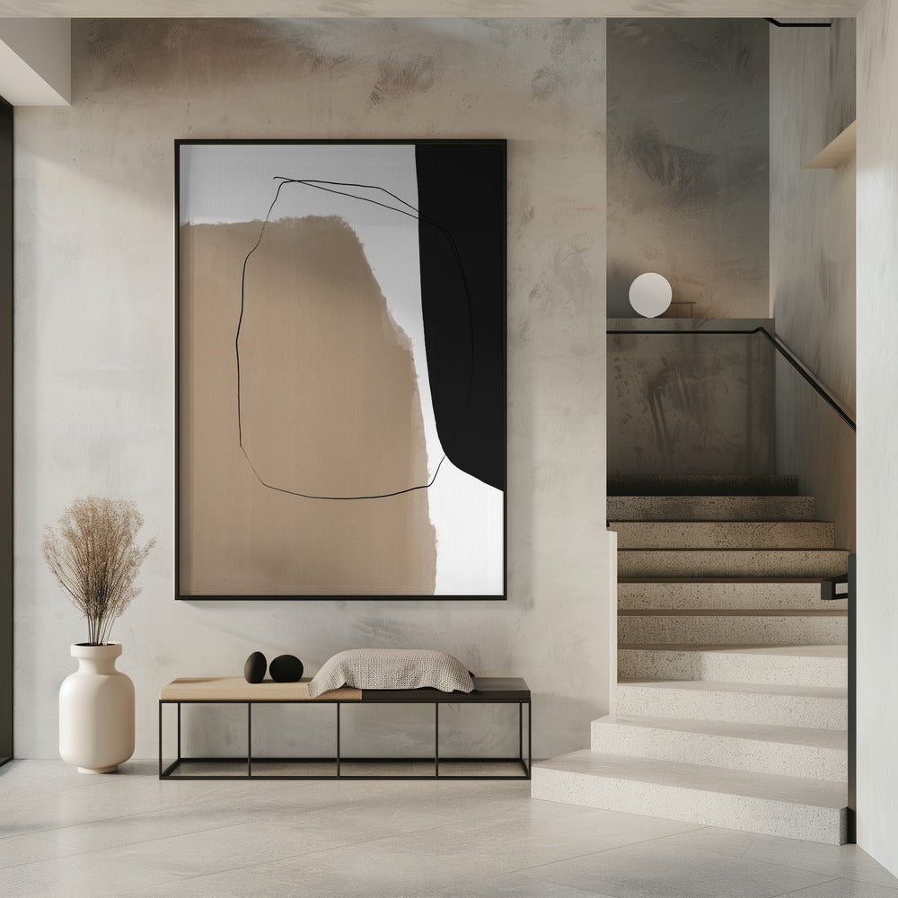 Abstrakte Linienlandschaft | Poster