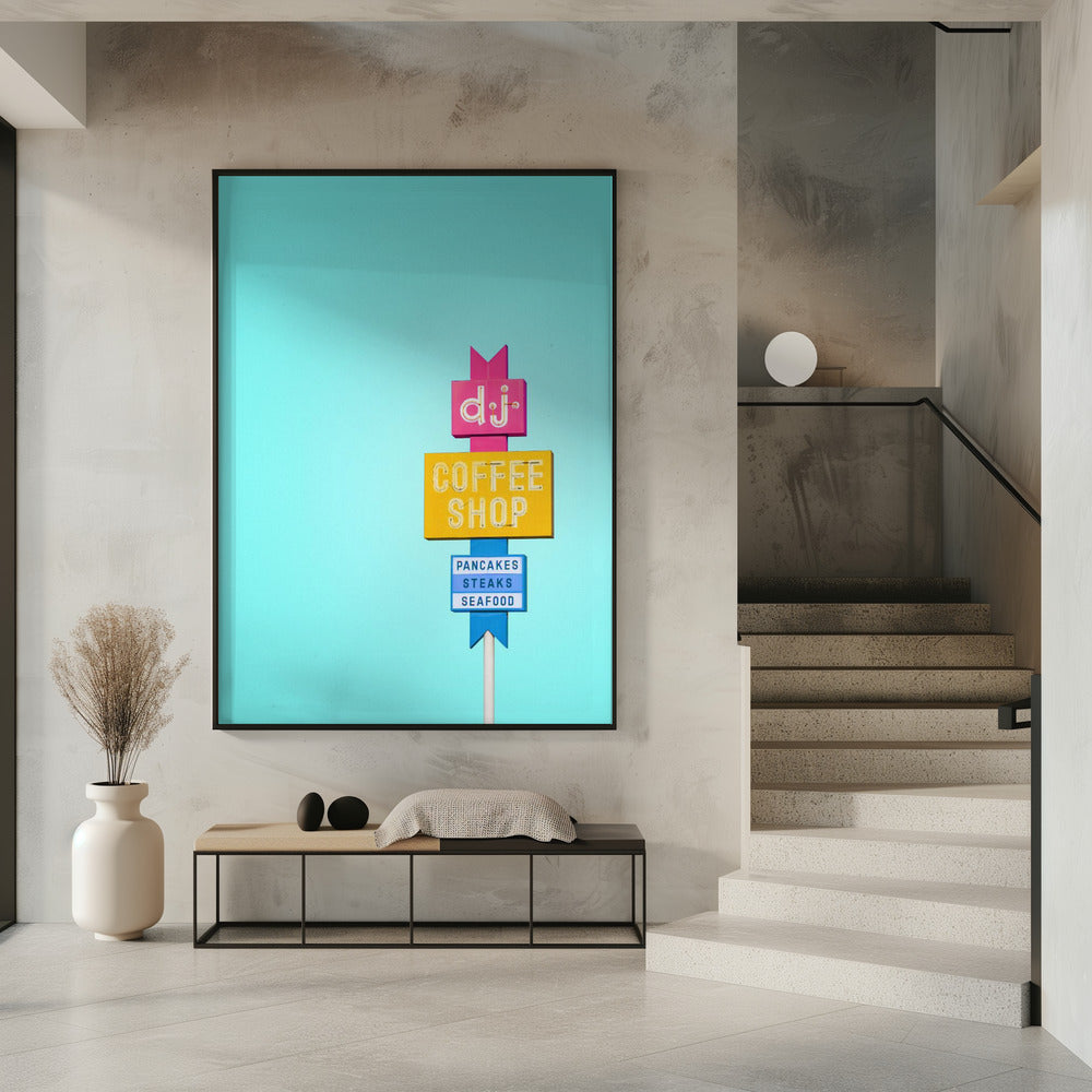 DJ Coffeeshop Schild | Poster