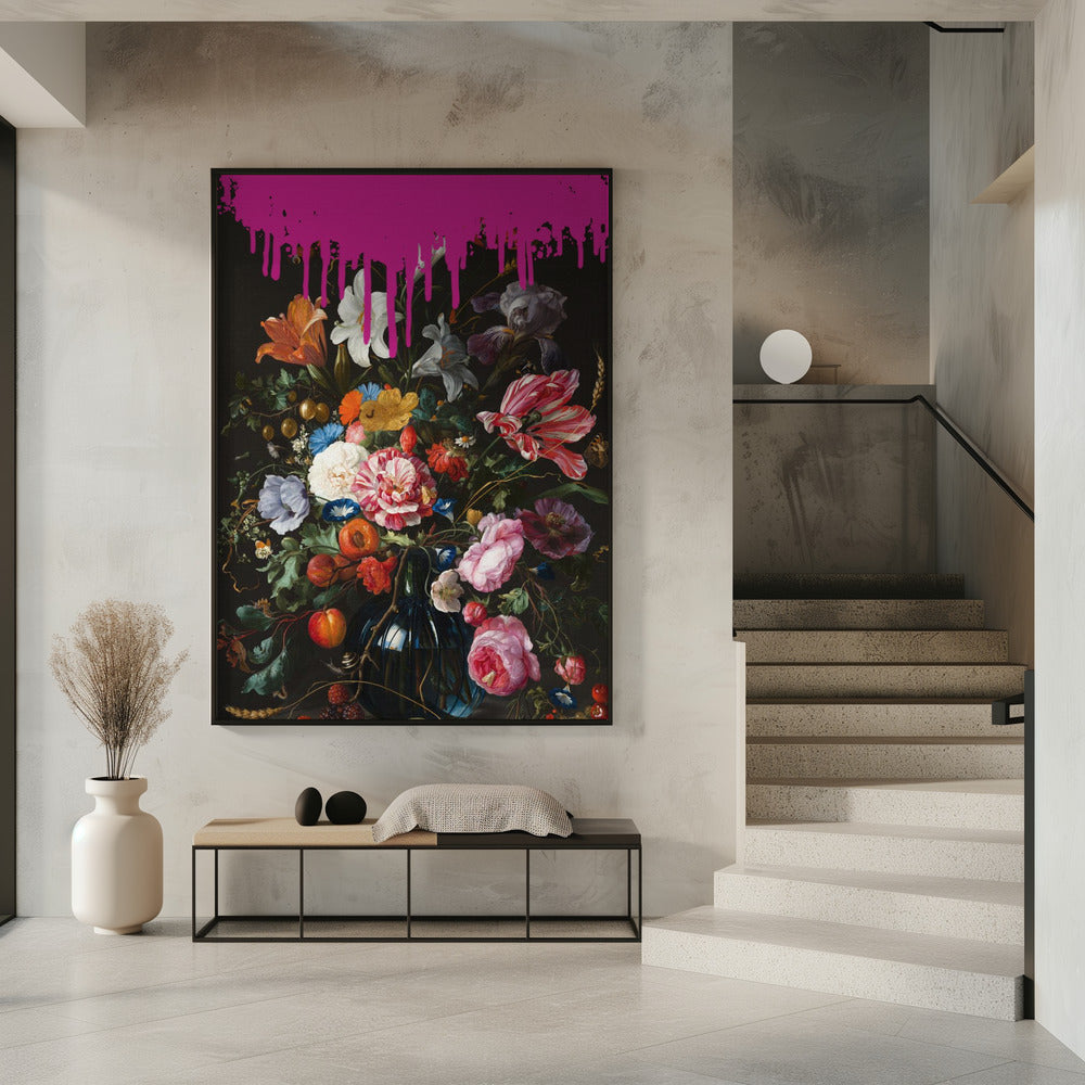 Vintage Botanische, veränderte Pinky Kunst | Poster