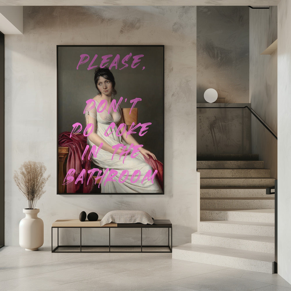 Bitte nimm kein Cola im Badezimmer | Poster