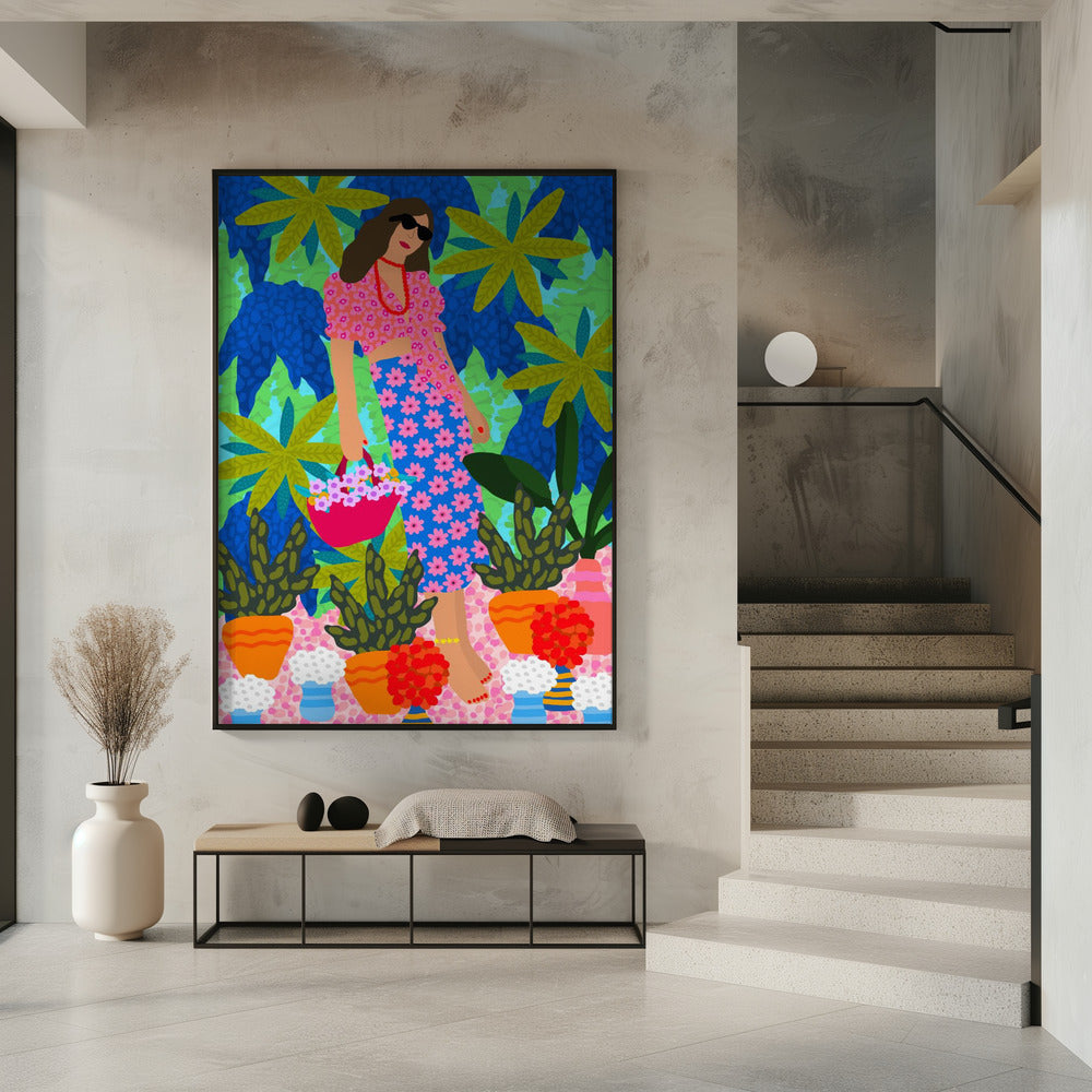 Spaziergang zwischen Gärten | Poster