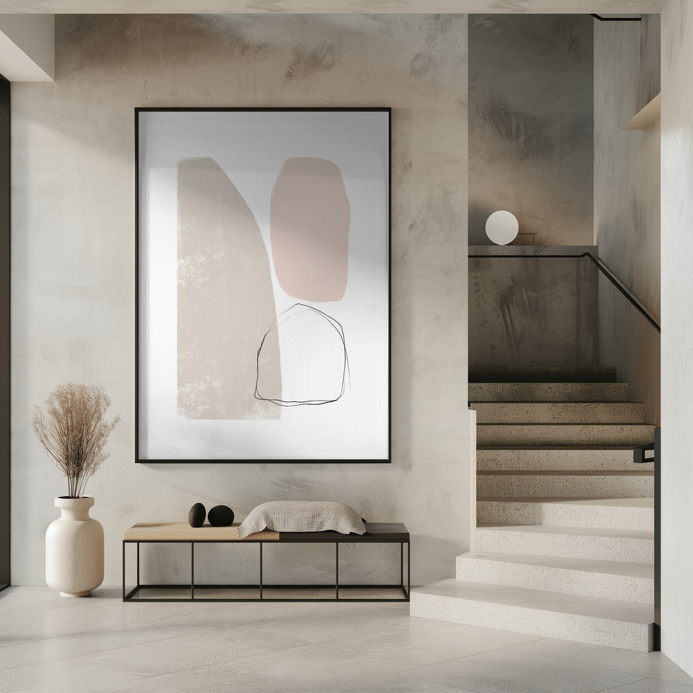 Gedämpfte geometrische Formen | Poster
