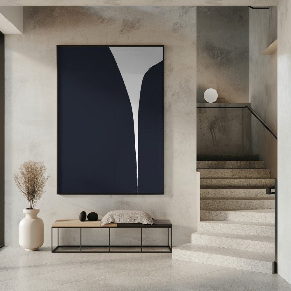 Minimalistische Linien und ein auffälliger Farbkontrast | Poster