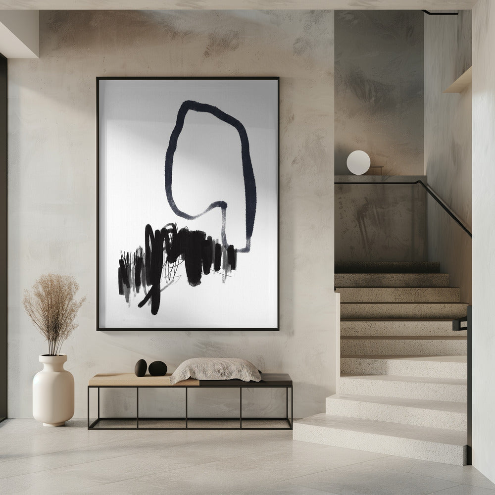 Monochromer Fluss | Poster
