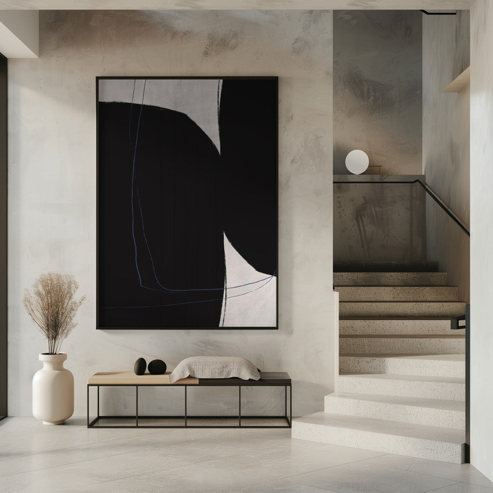 Geometrische Formen in Schwarz und Weiß | Poster