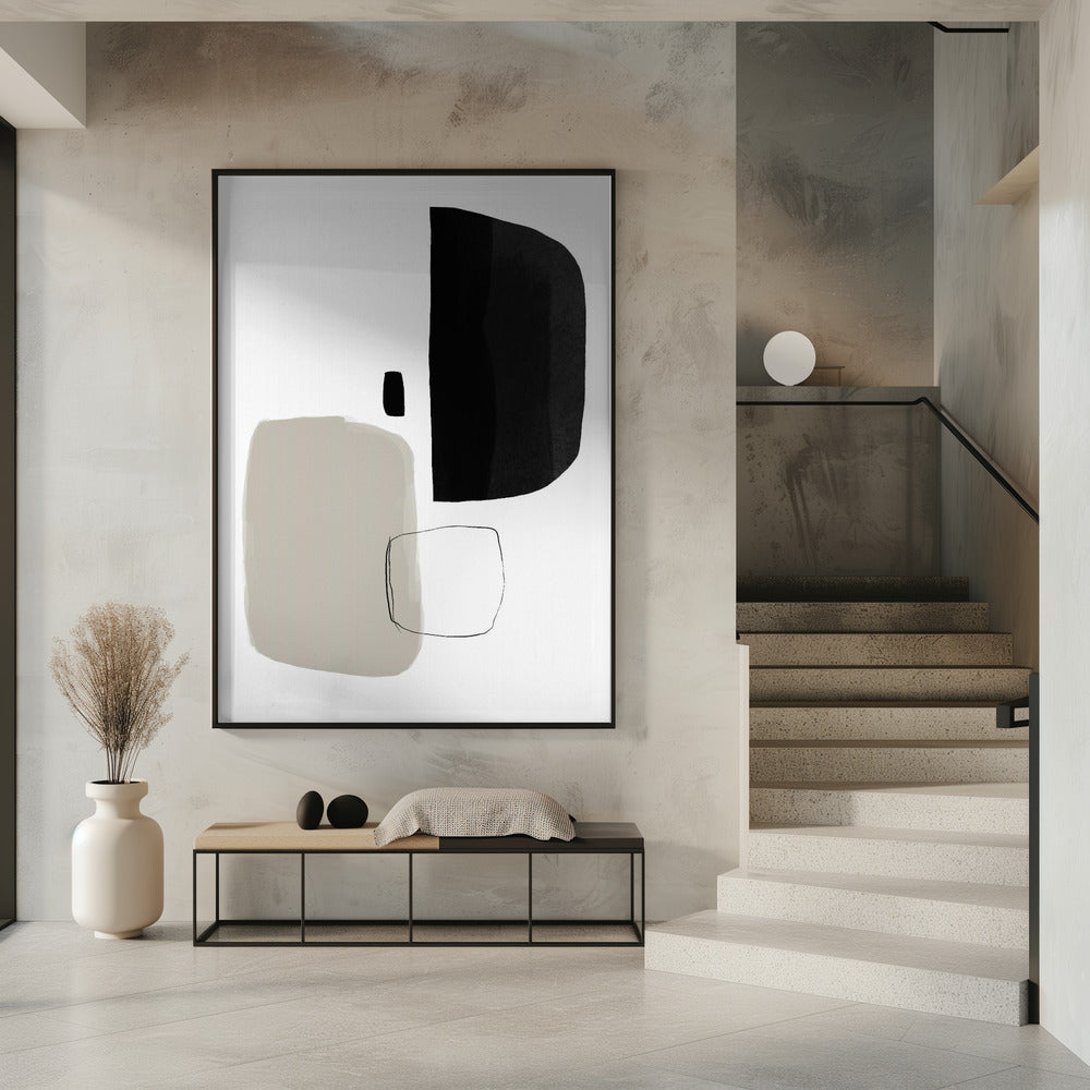 Monochrome Formen | Poster
