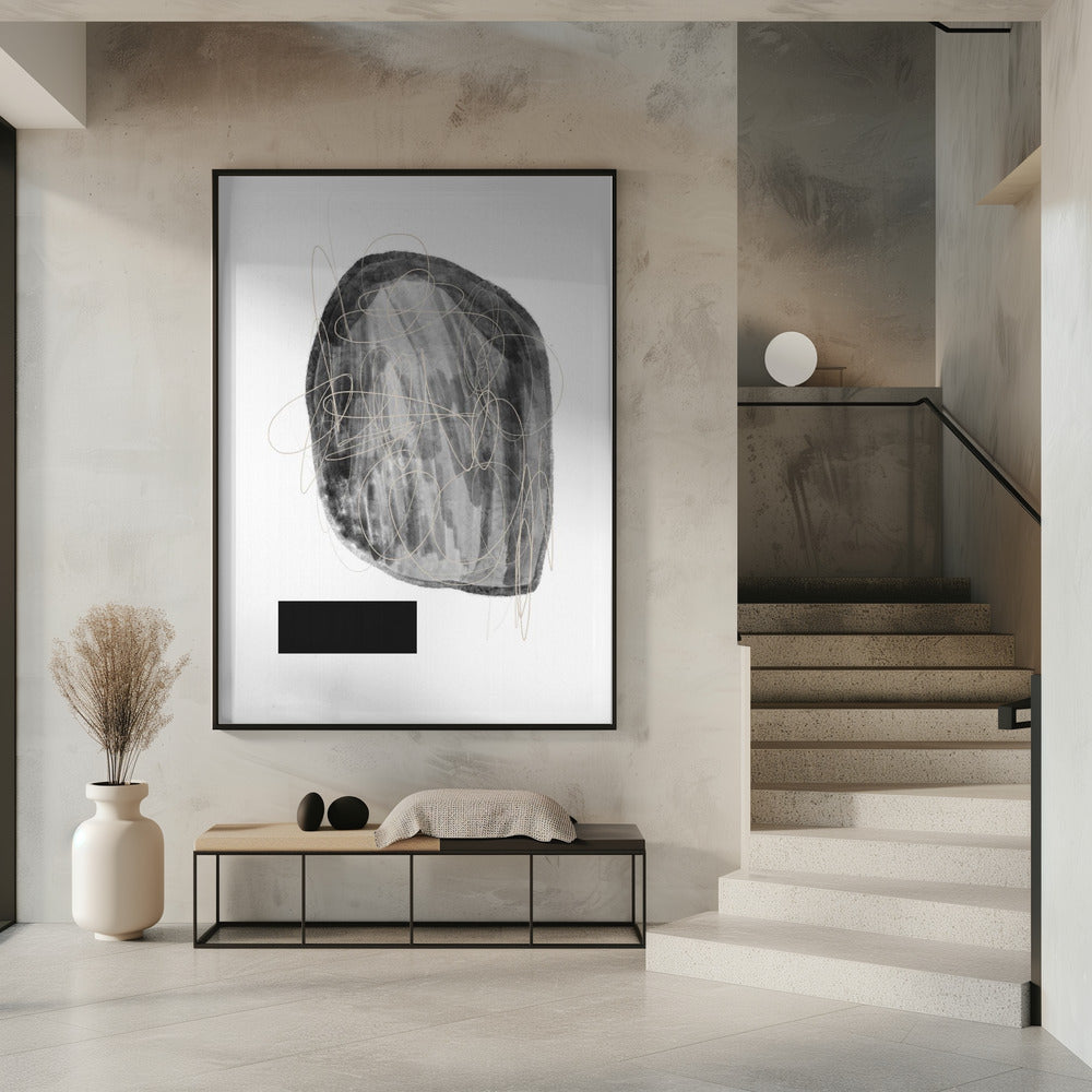Schwarze und graue Farbtöne | Poster