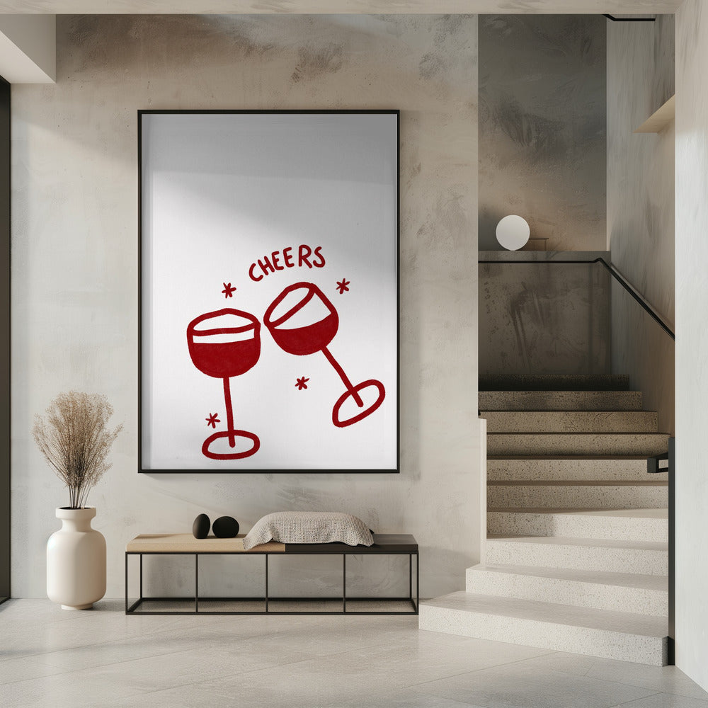 Weinglas-Feier | Poster