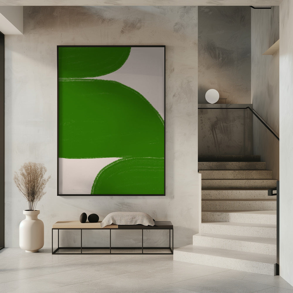 Grüne Wellen Harmonie | Poster