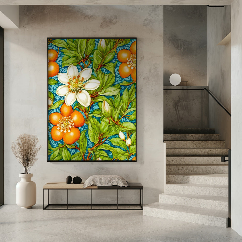 Orangenblüten Naturpflanze | Poster