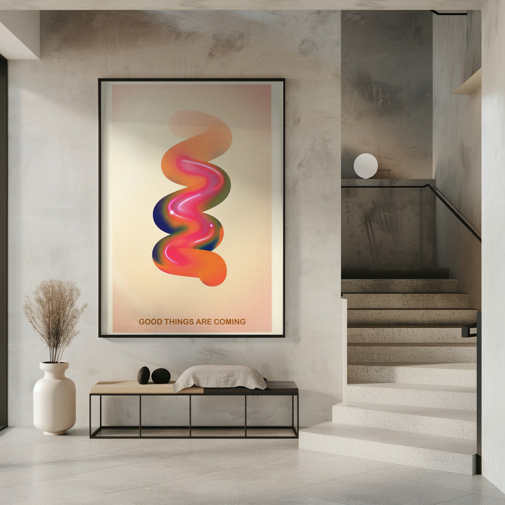 RETRO-GRAFIK NR. 17 / GUTE DINGE KOMMEN | Poster