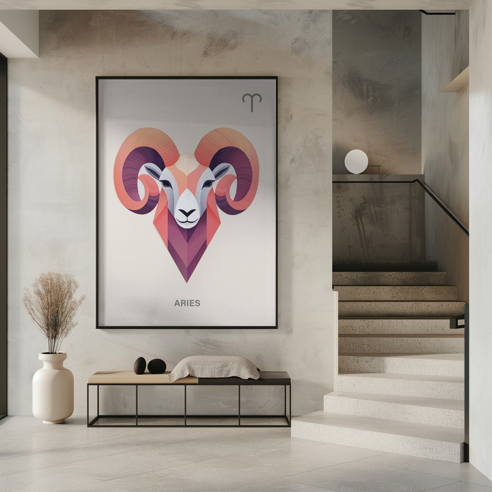 Sternzeichen Widder Kunst | Poster