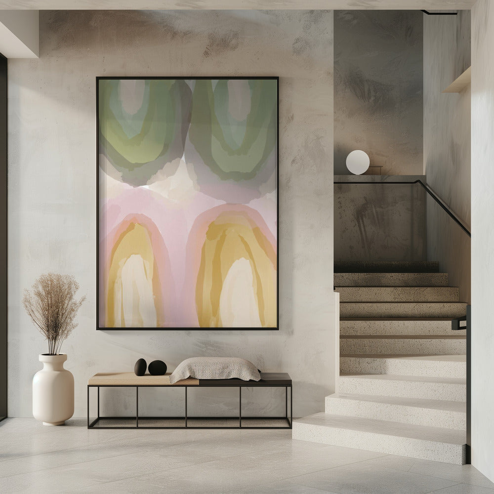 Aquarell Pastell Abstrakt | Poster