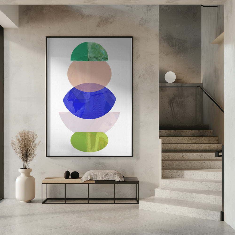 Farbige Formen Stapel 1 | Poster