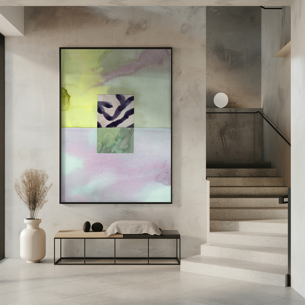 Aquarell abstrakte Komposition 8 | Poster