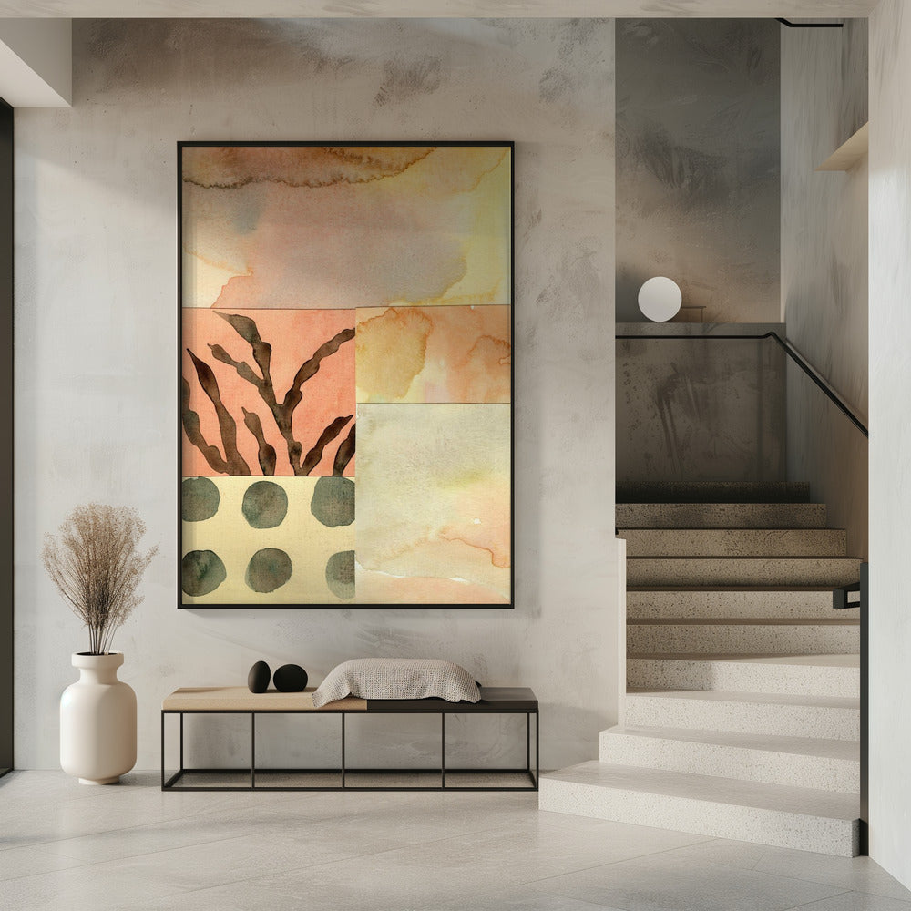 Aquarell abstrakte Komposition 9 | Poster