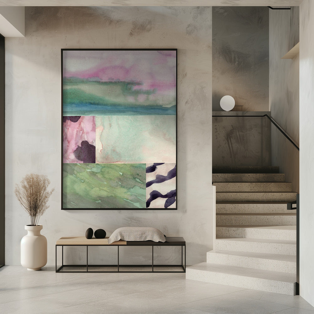 Aquarell abstrakte Komposition 10 | Poster