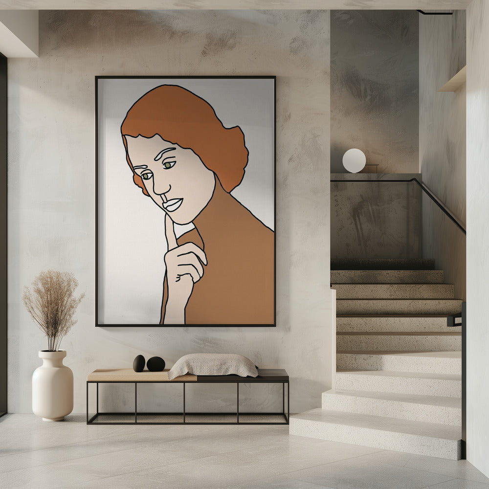 Denkende Frau | Poster