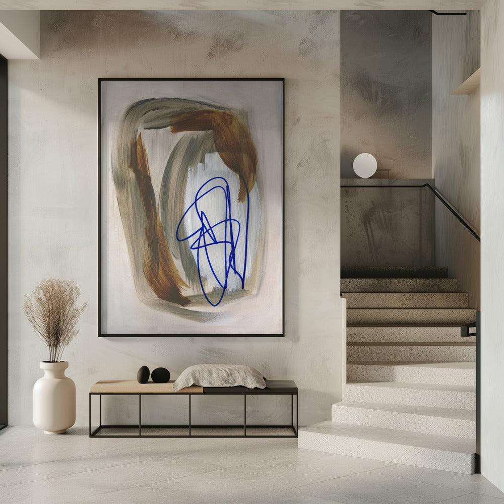 Abstrakte Pinselstriche 156 | Poster
