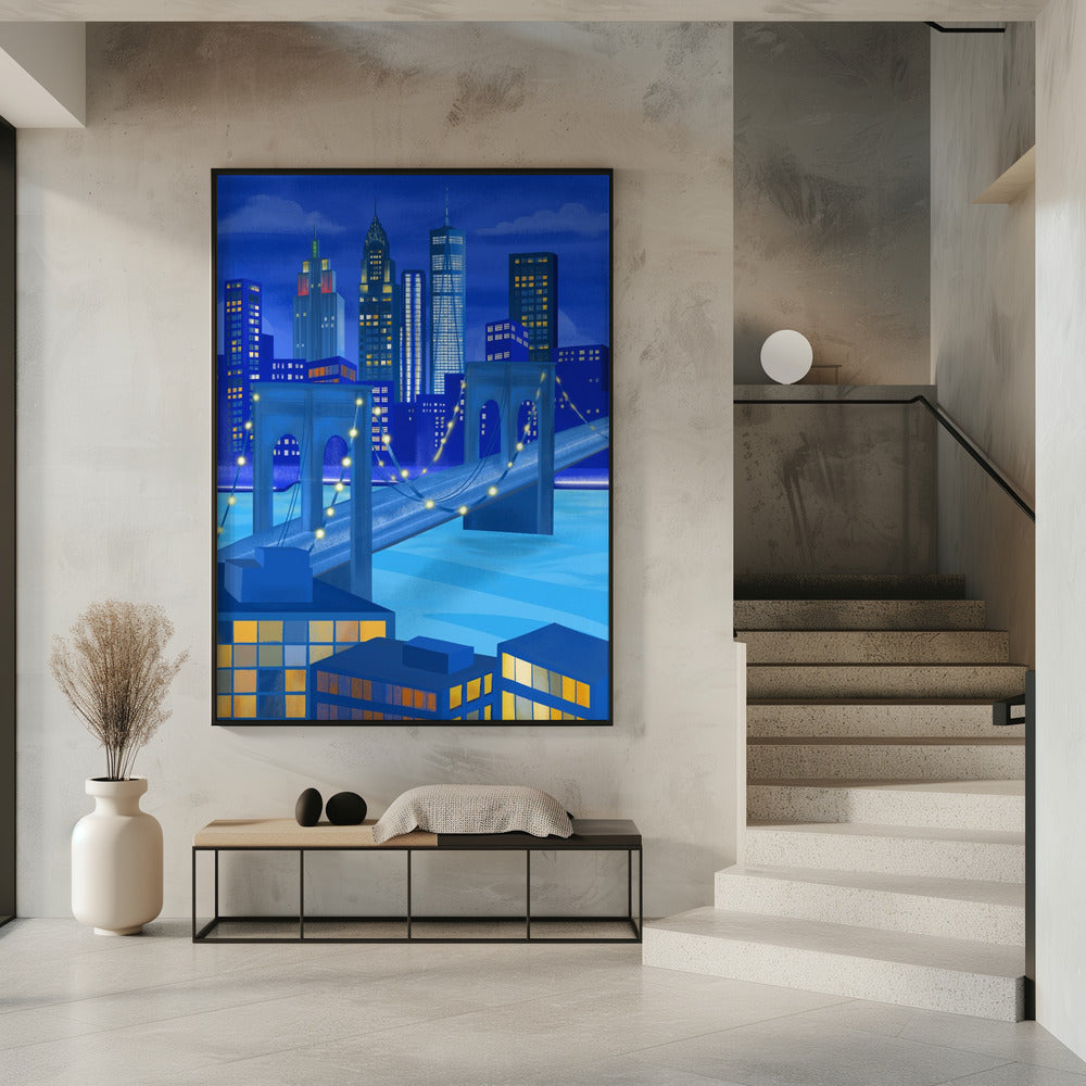New York bei Nacht | Poster