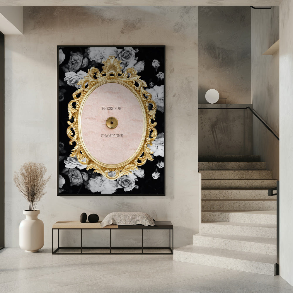 Champagnerdunkelfloral Verhältnis2x3 | Poster