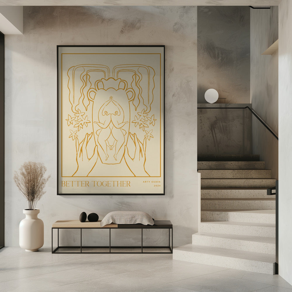 Vessel Collection: Gemeinsam besser (LineArt) | Poster
