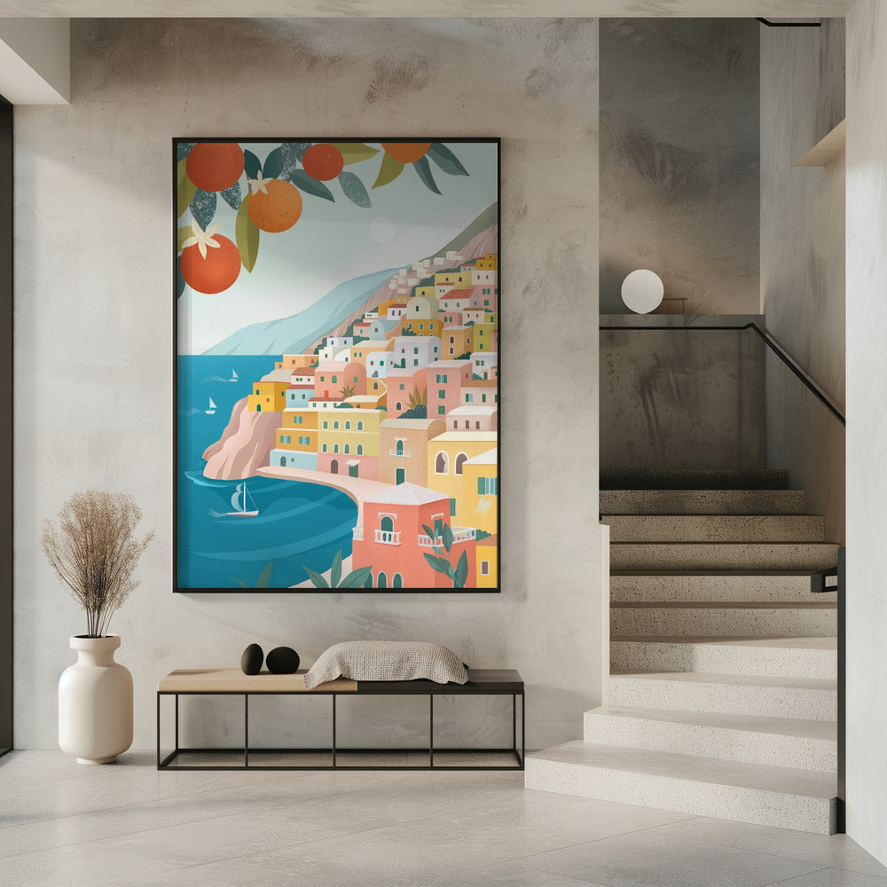 Positano Küste Italien | Poster