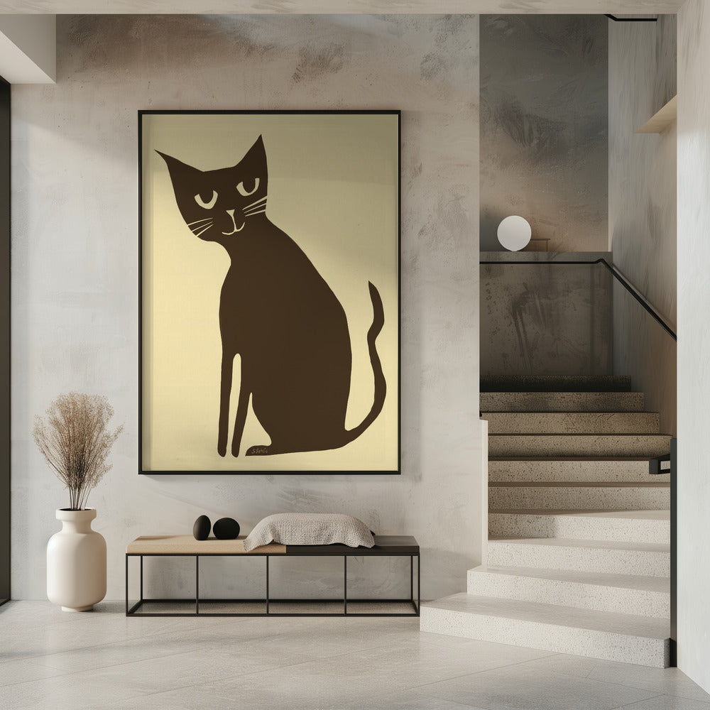 Braune Katze | Poster